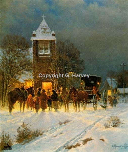 Somerset Fine Art - Family Christmas by G. Harvey